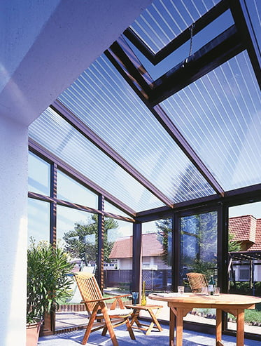 Plaque alvéolaire en polycarbonate transparent