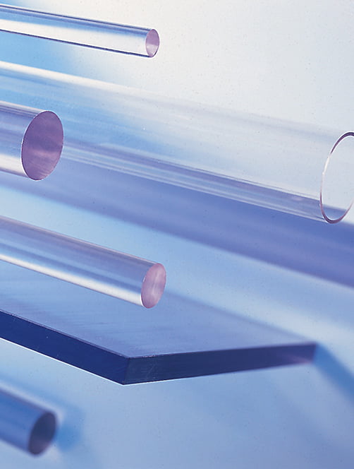 Plaque tube bâton en polycarbonate